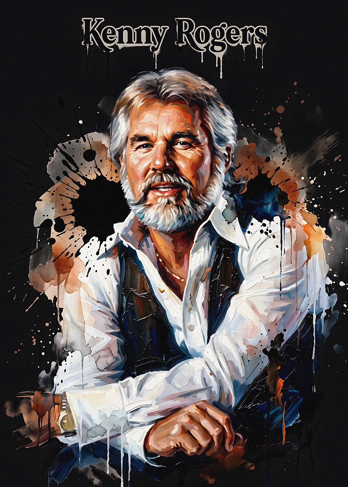 Kenny Rogers Artistic Portrait
