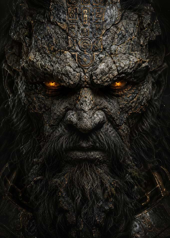 Stone Giant Warrior Portrait