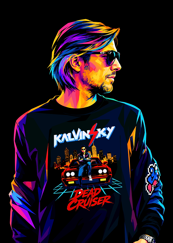 Kalvinsky Dead Cruiser Synthwave Portrait