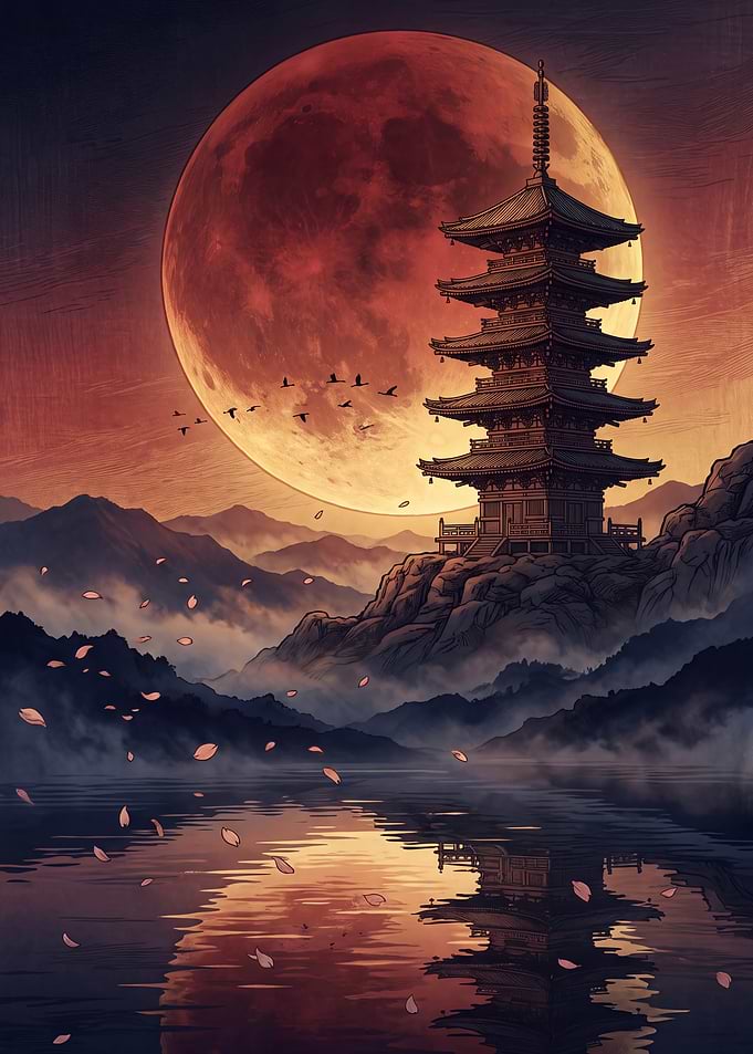 Crimson Moon Pagoda