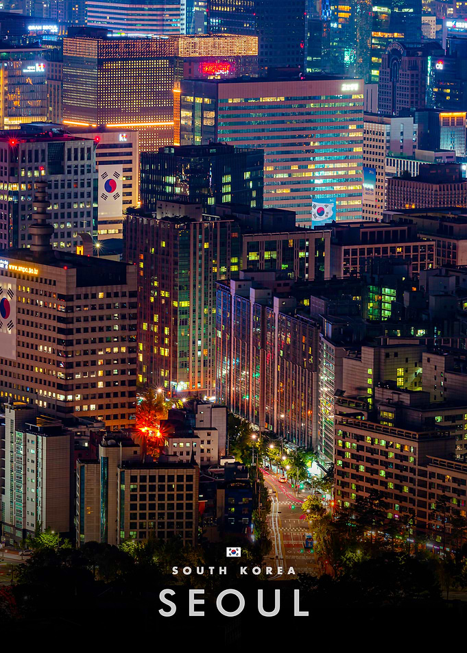 Seoul Cityscape at Night