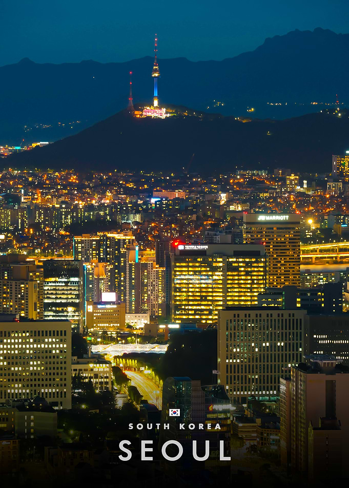 Seoul Cityscape at Night