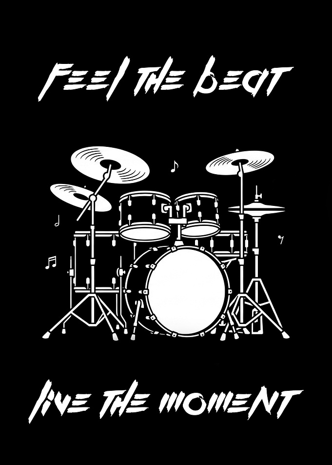 Feel The Beat Drummer Graphic