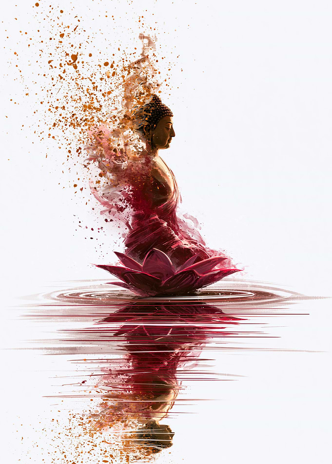 Abstract Buddha Meditation Art