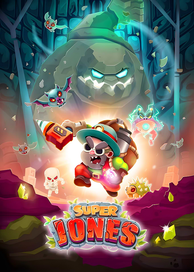 Super Jones Mobile Game Poster