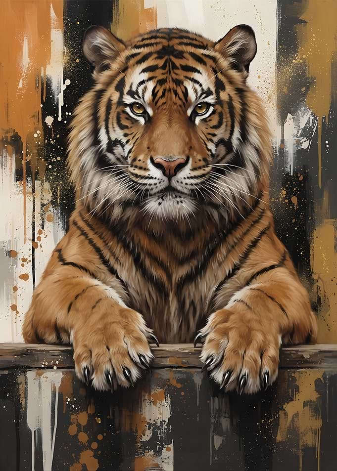 Majestic Tiger Portrait Art