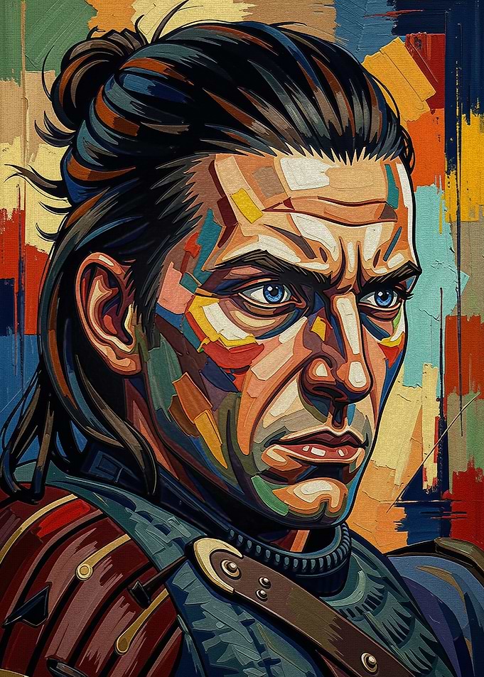 Abstract Portrait of a Warrior