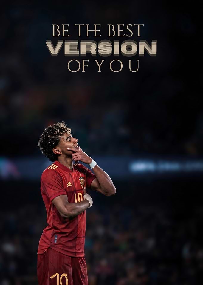 Lamine Yamal Inspirational Soccer Poster
