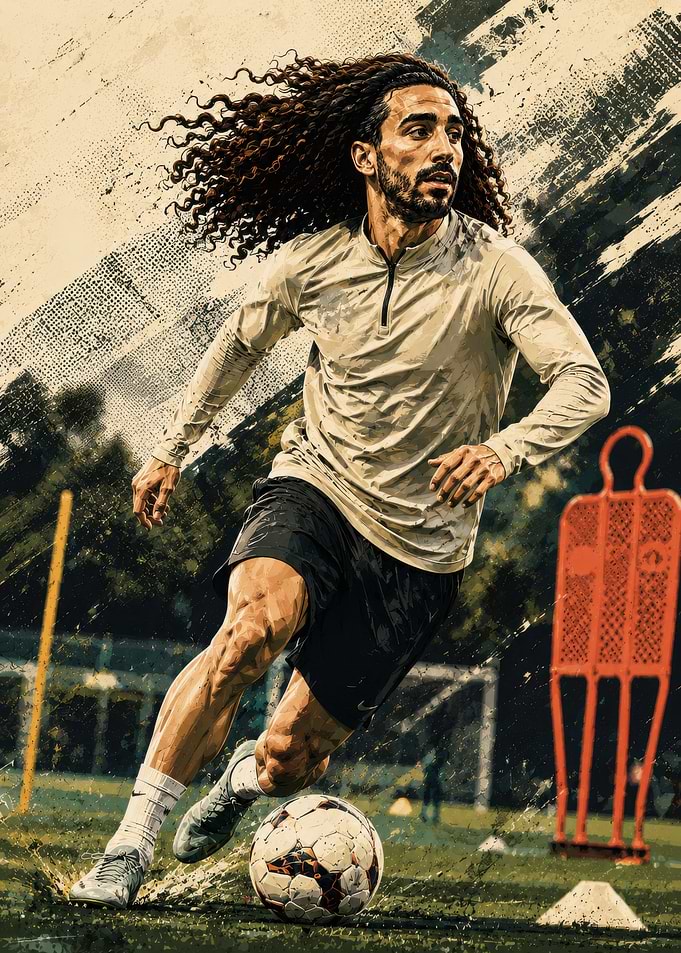 Marc Cucurella Soccer Training Portrait