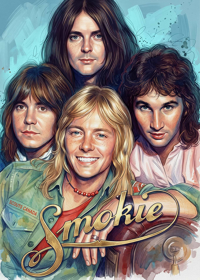 Smokie Band Portrait Illustration
