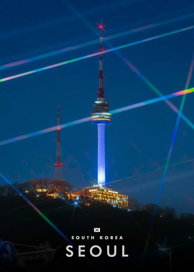 N Seoul Tower at Night