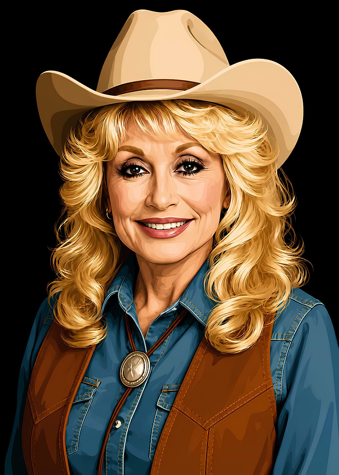 Dolly Parton Western Portrait