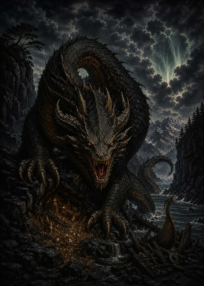 Fafnir, Guardian of the Fjord Hoard