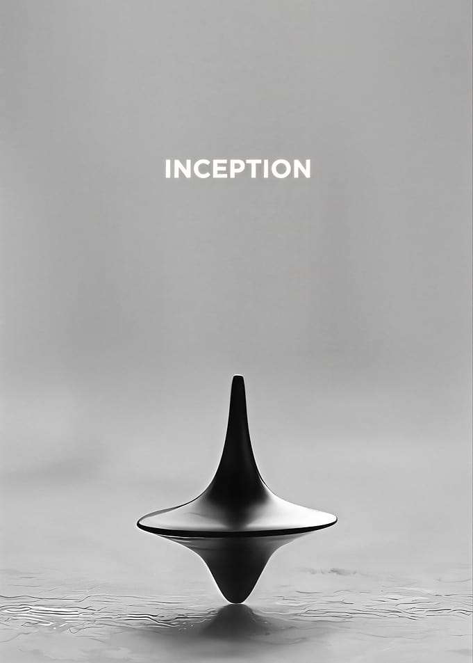 Inception Spinning Top Minimalist Poster