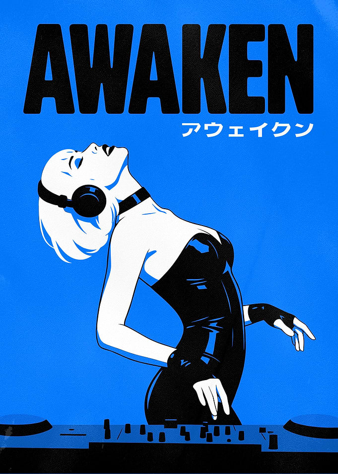 Awaken DJ Music Poster