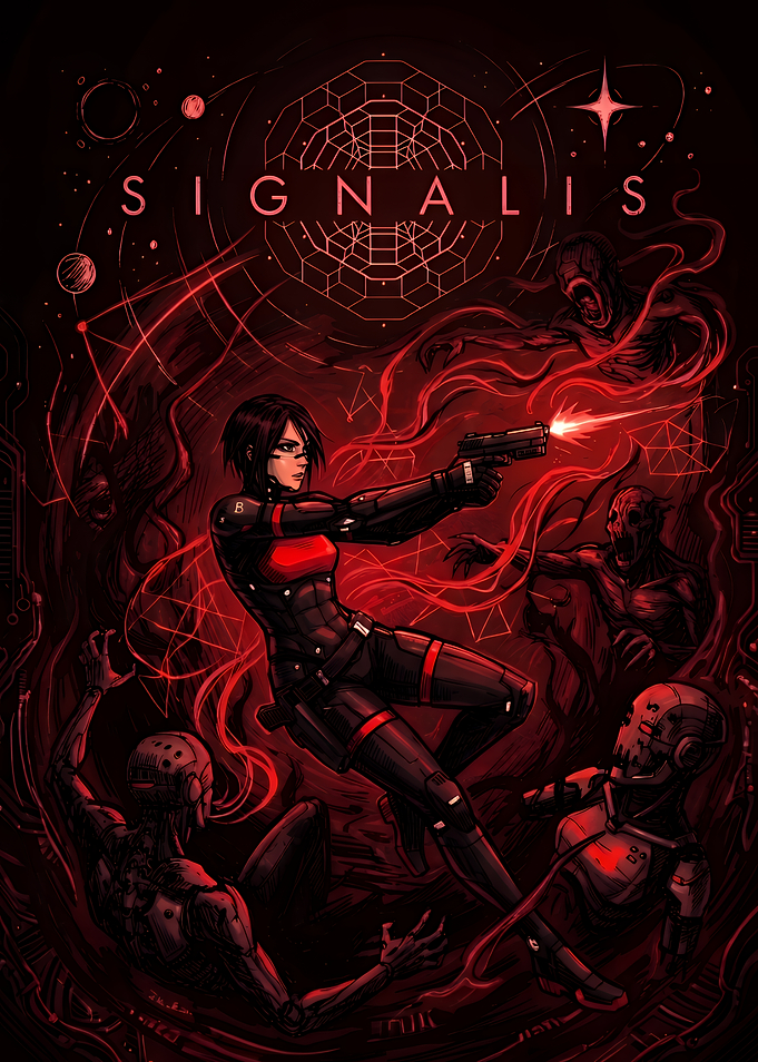 Signalis Elster Combat Poster