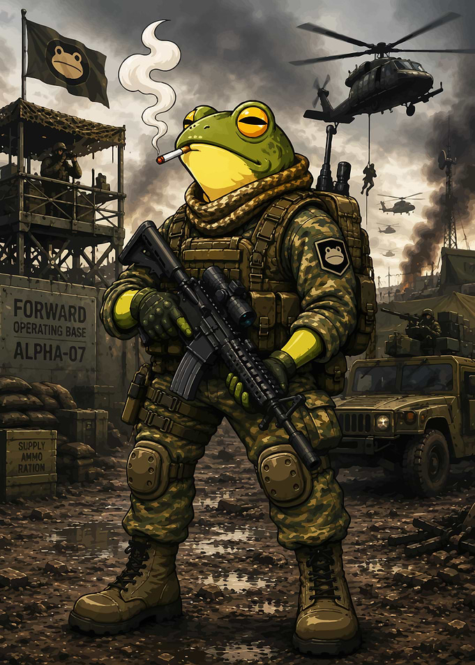 Tactical Frog Soldier at Forward Base