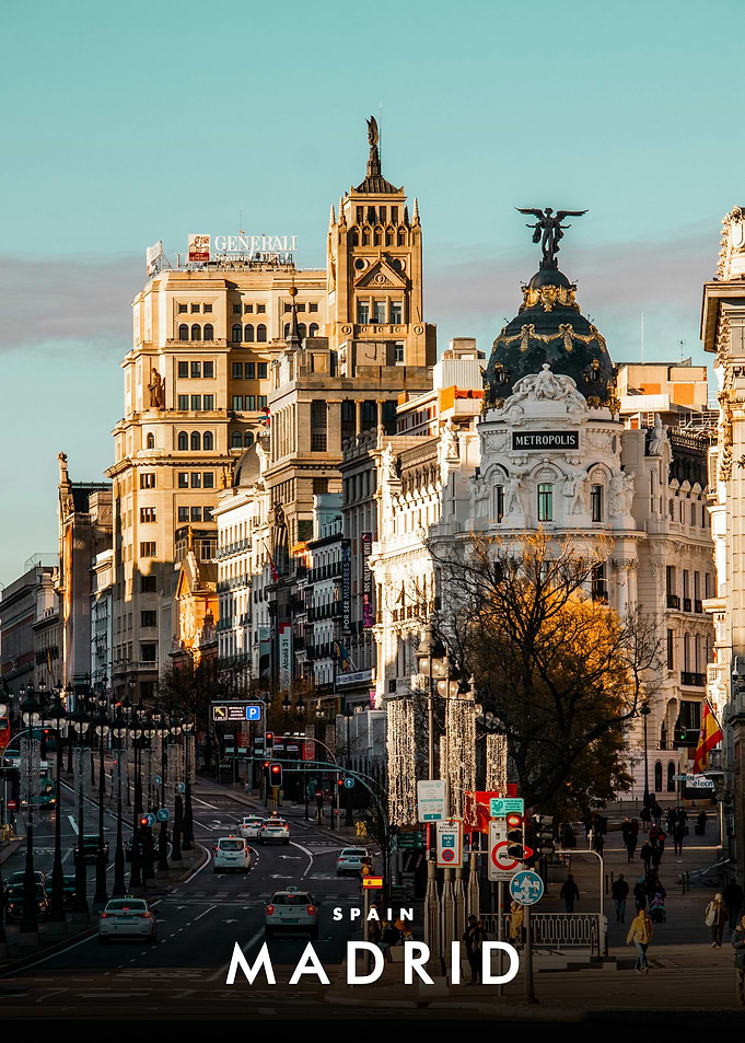 Metropolis Building in Madrid Spain