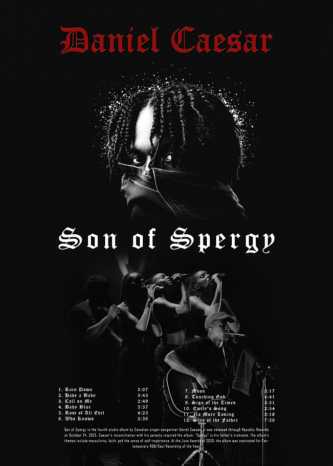 Daniel Caesar Son of Spergy Poster