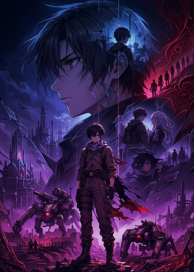 Anime Post-Apocalyptic War Scene