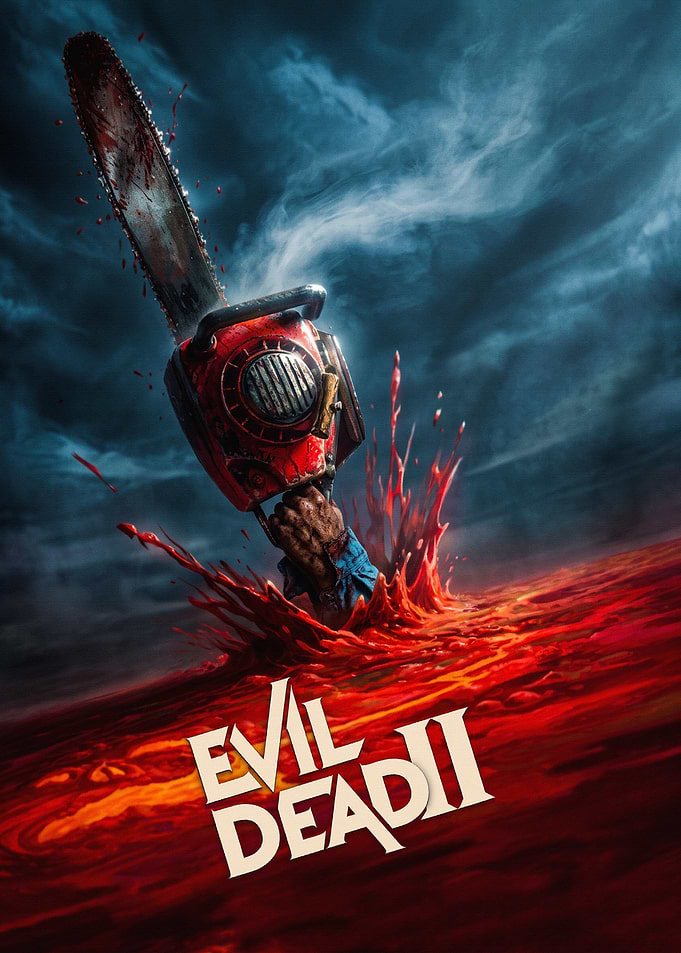 Evil Dead II Chainsaw Poster