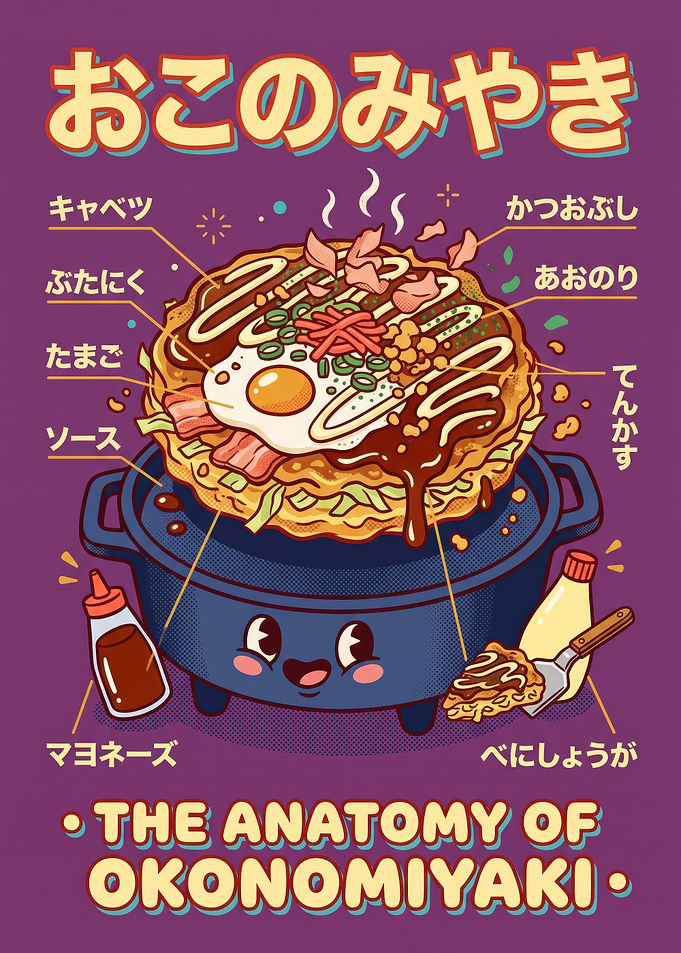 The Anatomy of Okonomiyaki Poster