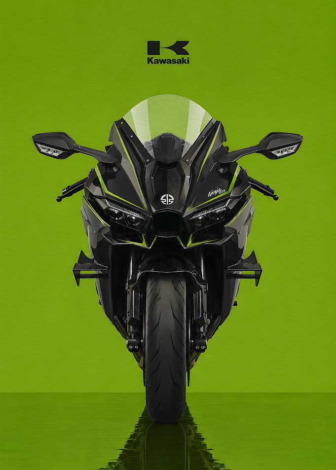 Kawasaki Ninja H2R Front View