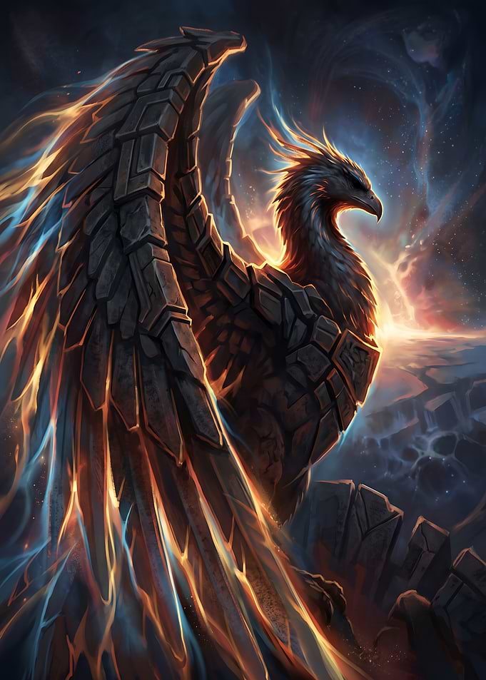 Obsidian Phoenix and Eternal Flame