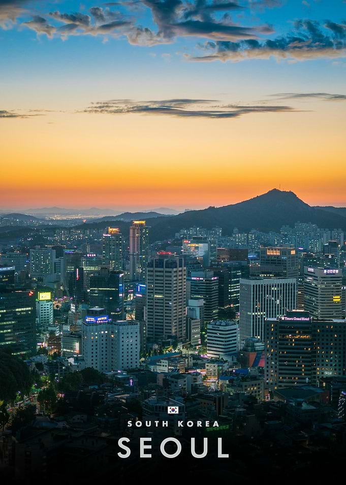 Seoul Cityscape at Sunset