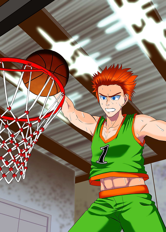 Anime Basketball Player Slam Dunk