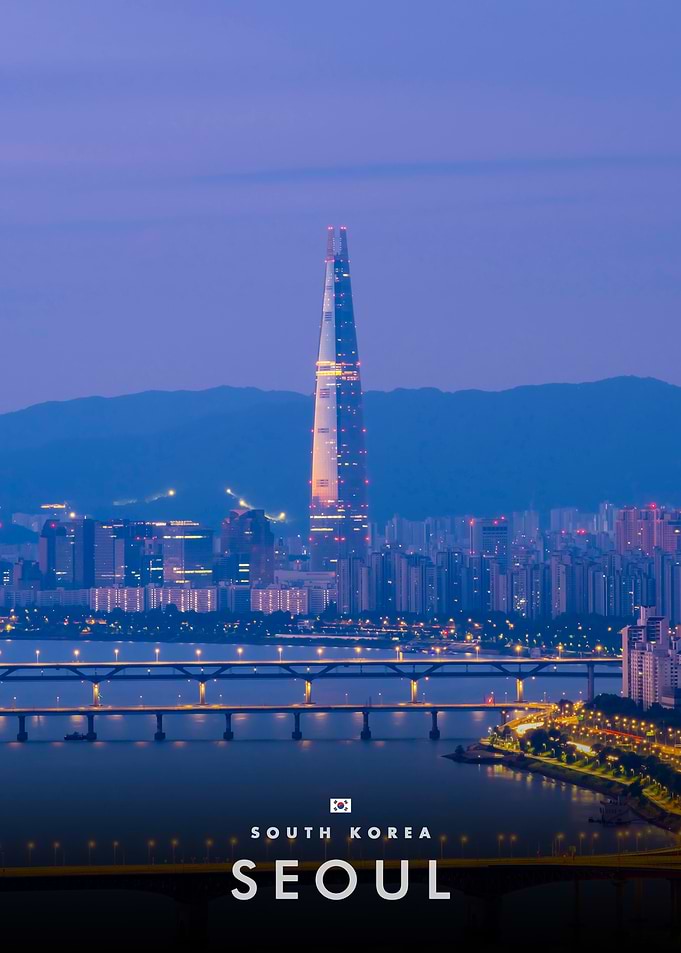 Lotte World Tower Seoul Skyline