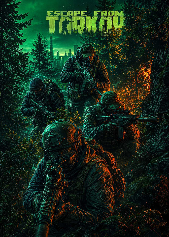 Escape From Tarkov Tactical Squad Poster