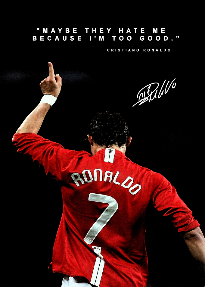 Cristiano Ronaldo Manchester United Poster