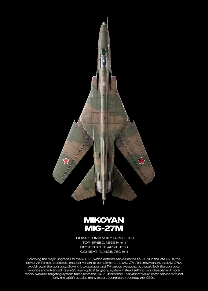Mikoyan MiG-27M Technical Poster