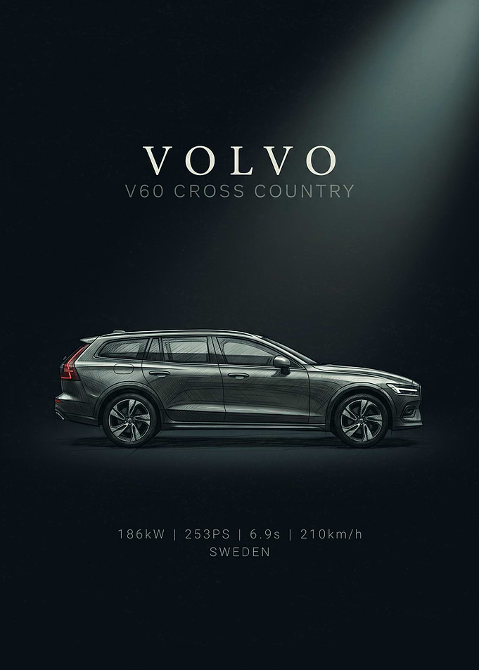 Volvo V60 Cross Country Studio Shot
