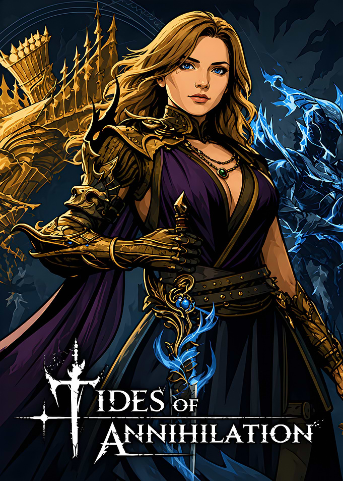 Tides of Annihilation Fantasy Warrior Poster