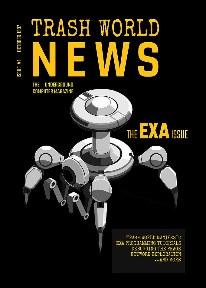 Trash World News EXA Magazine Cover