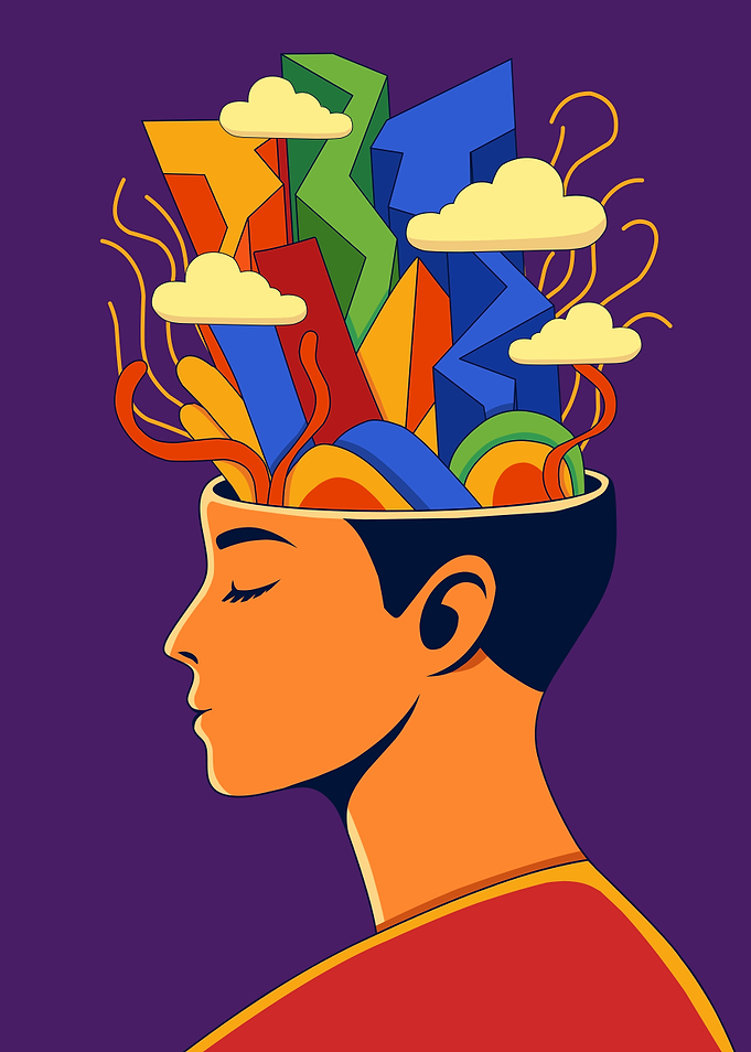 Colorful Mind Abstract Illustration