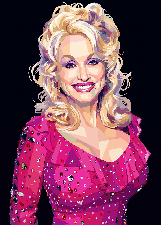 Dolly Parton Pop Art Portrait
