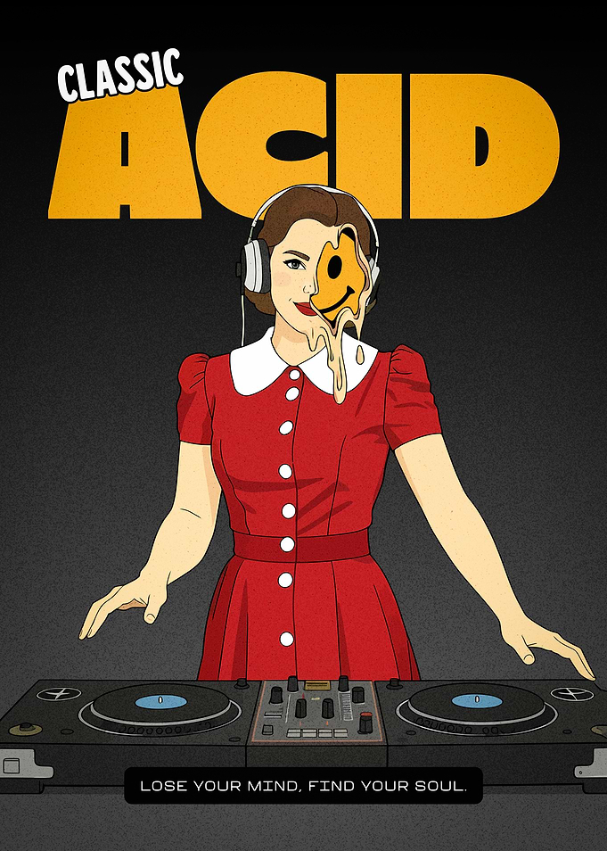 Classic Acid DJ Poster