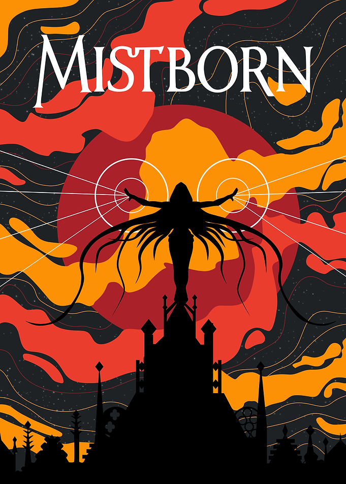 Mistborn Fantasy Book Cover Art
