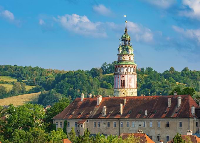 Cesky Krumlov Castle Tower View