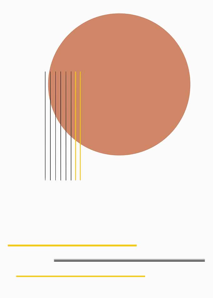 Minimalist Abstract Geometric Composition