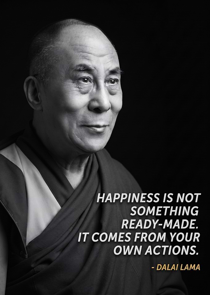 Dalai Lama Inspirational Quote Poster