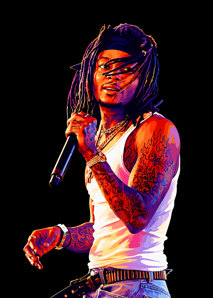 JID Rapper Pop Art Portrait