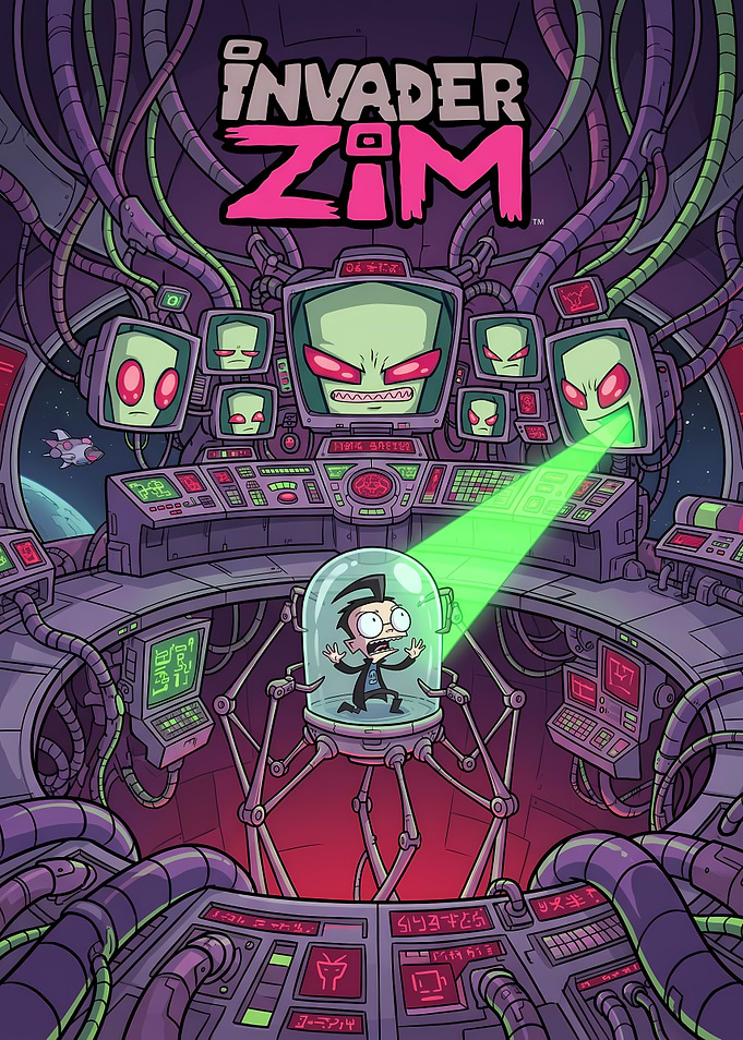 Invader Zim Dib Captured Poster