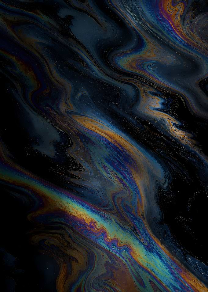 1292 - Iridescent Oil Slick Abstract Pattern
