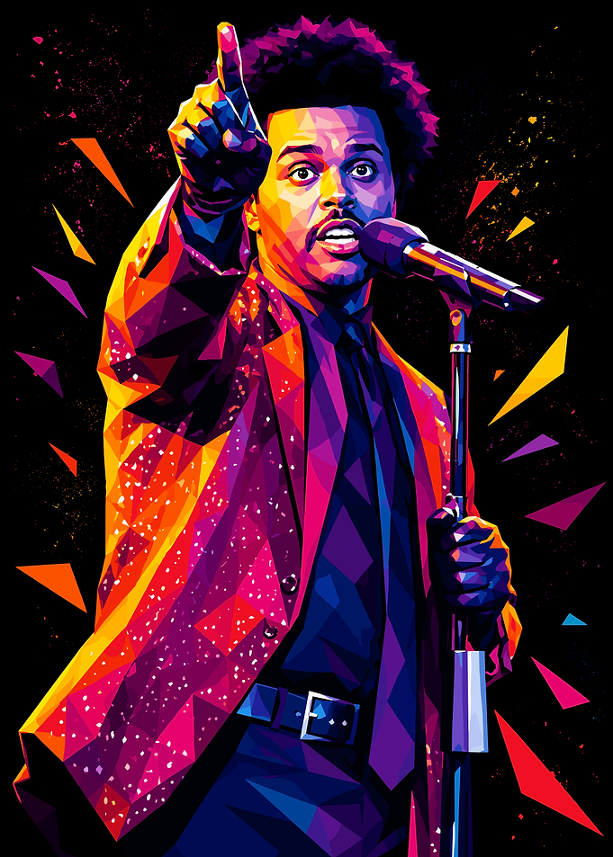 The Weeknd Pop Art Portrait