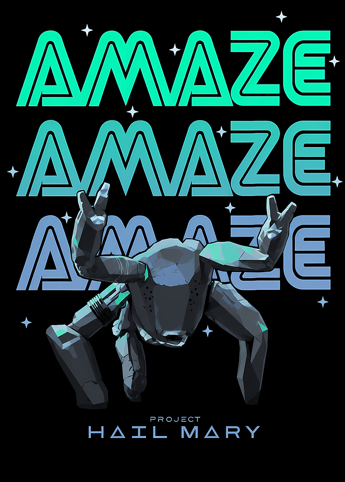 Project Hail Mary Rocky Amaze Poster