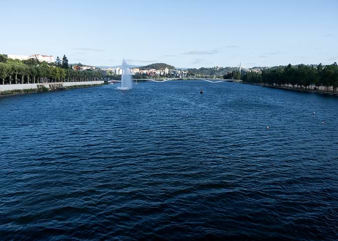 Mondego River in Coimbra Portugal